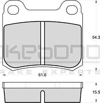 Akebono AN-4407K - Kit pastiglie freno, Freno a disco autozon.pro