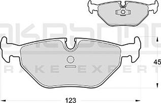 Akebono AN-4416K - Kit pastiglie freno, Freno a disco autozon.pro