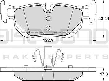 Akebono AN-4428K - Kit pastiglie freno, Freno a disco autozon.pro