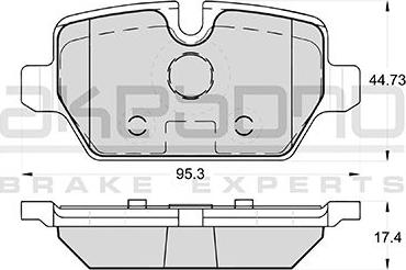 Akebono AN-4427KE - Kit pastiglie freno, Freno a disco autozon.pro