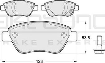 Akebono AN-4478WK - Kit pastiglie freno, Freno a disco autozon.pro