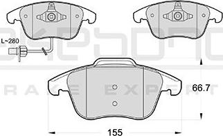 Akebono AN-4549WK - Kit pastiglie freno, Freno a disco autozon.pro