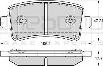 Akebono AN-4543WK - Kit pastiglie freno, Freno a disco autozon.pro