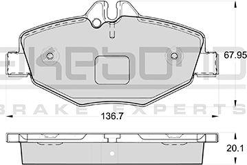 Akebono AN-4569WK - Kit pastiglie freno, Freno a disco autozon.pro