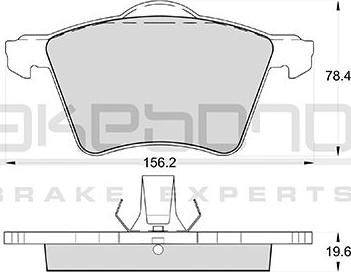 Akebono AN-4565WK - Kit pastiglie freno, Freno a disco autozon.pro