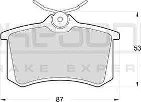 Akebono AN-4506K - Kit pastiglie freno, Freno a disco autozon.pro