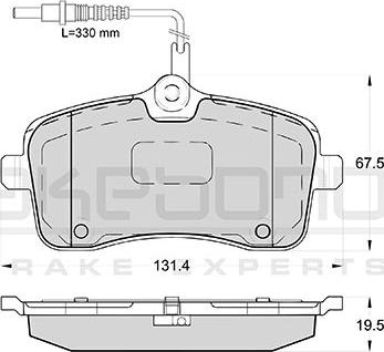 Akebono AN-4518WK - Kit pastiglie freno, Freno a disco autozon.pro