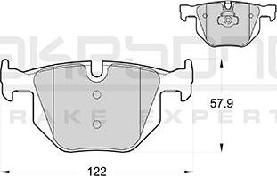 Akebono AN-4534K - Kit pastiglie freno, Freno a disco autozon.pro