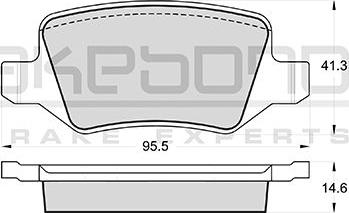 Akebono AN-4529K - Kit pastiglie freno, Freno a disco autozon.pro