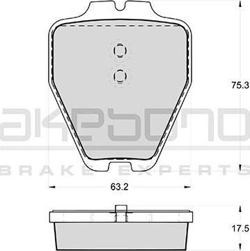 Akebono AN-4524WK - Kit pastiglie freno, Freno a disco autozon.pro