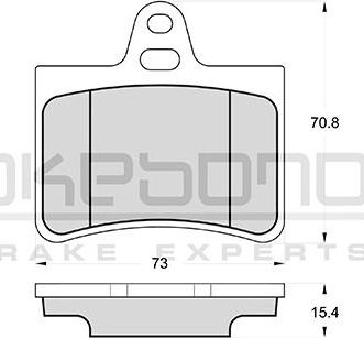 Akebono AN-4526K - Kit pastiglie freno, Freno a disco autozon.pro