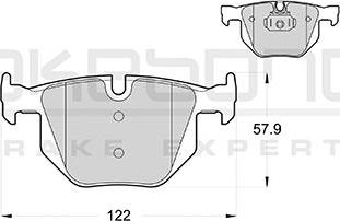 Akebono AN-4571K - Kit pastiglie freno, Freno a disco autozon.pro