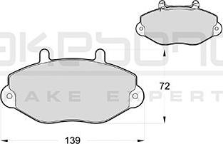 Akebono AN-4578WK - Kit pastiglie freno, Freno a disco autozon.pro