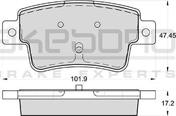 Akebono AN-4699WK - Kit pastiglie freno, Freno a disco autozon.pro