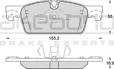 Akebono AN-4698WK - Kit pastiglie freno, Freno a disco autozon.pro