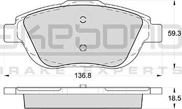 ATE 603855 - Kit pastiglie freno, Freno a disco autozon.pro