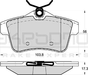 Akebono AN-4667K - Kit pastiglie freno, Freno a disco autozon.pro