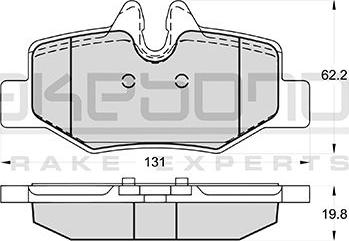 Akebono AN-4603K - Kit pastiglie freno, Freno a disco autozon.pro