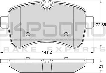 Akebono AN-4685KE - Kit pastiglie freno, Freno a disco autozon.pro