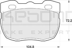 Akebono AN-4044KE - Kit pastiglie freno, Freno a disco autozon.pro