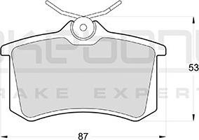 Akebono AN-4045KE - Kit pastiglie freno, Freno a disco autozon.pro