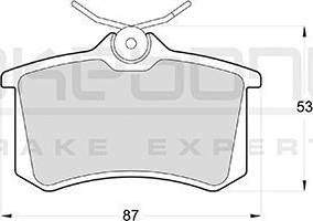 Akebono AN-4045K - Kit pastiglie freno, Freno a disco autozon.pro