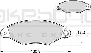 Akebono AN-4056KE - Kit pastiglie freno, Freno a disco autozon.pro