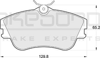 Akebono AN-4064K - Kit pastiglie freno, Freno a disco autozon.pro