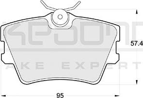 Akebono AN-4062KE - Kit pastiglie freno, Freno a disco autozon.pro