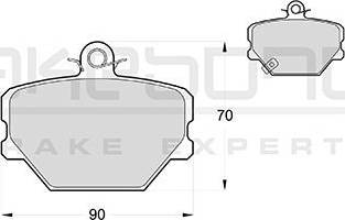 Akebono AN-4012WK - Kit pastiglie freno, Freno a disco autozon.pro