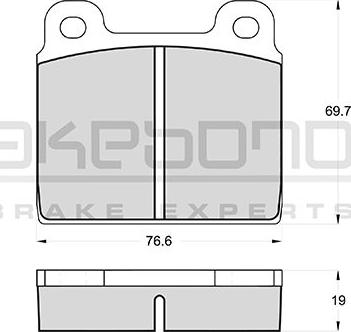 Akebono AN-4083KE - Kit pastiglie freno, Freno a disco autozon.pro