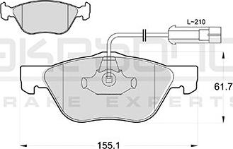 Akebono AN-4030WKE - Kit pastiglie freno, Freno a disco autozon.pro