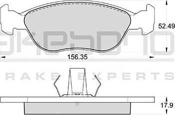 Akebono AN-4032WK - Kit pastiglie freno, Freno a disco autozon.pro