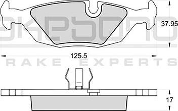 Akebono AN-4077KE - Kit pastiglie freno, Freno a disco autozon.pro