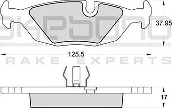 Akebono AN-4077K - Kit pastiglie freno, Freno a disco autozon.pro