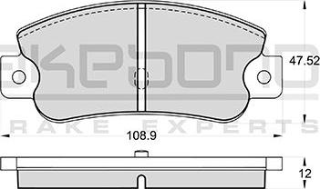 Akebono AN-4192KE - Kit pastiglie freno, Freno a disco autozon.pro