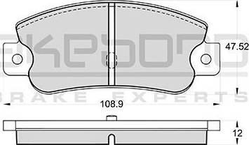 Akebono AN-4192K - Kit pastiglie freno, Freno a disco autozon.pro