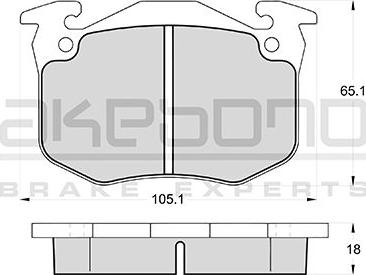 Akebono AN-4149WKE - Kit pastiglie freno, Freno a disco autozon.pro