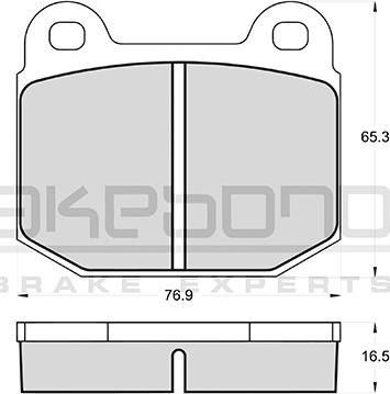 Akebono AN-4140KE - Kit pastiglie freno, Freno a disco autozon.pro