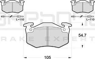 Akebono AN-4168WKE - Kit pastiglie freno, Freno a disco autozon.pro