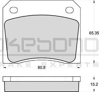 Akebono AN-4119K - Kit pastiglie freno, Freno a disco autozon.pro