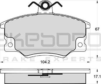 Akebono AN-4186WKE - Kit pastiglie freno, Freno a disco autozon.pro