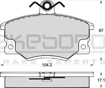 Akebono AN-4186WK - Kit pastiglie freno, Freno a disco autozon.pro