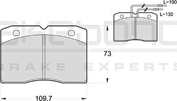 Akebono AN-4187WKE - Kit pastiglie freno, Freno a disco autozon.pro