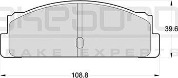 Akebono AN-4128K - Kit pastiglie freno, Freno a disco autozon.pro