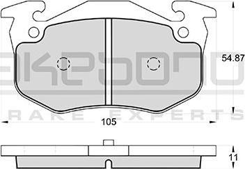 Akebono AN-4391K - Kit pastiglie freno, Freno a disco autozon.pro