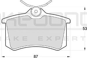 Akebono AN-4398KE - Kit pastiglie freno, Freno a disco autozon.pro