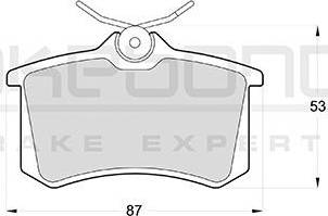 Akebono AN-4398K - Kit pastiglie freno, Freno a disco autozon.pro