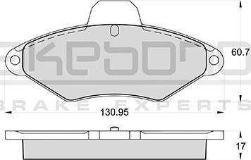 Akebono AN-4393WKE - Kit pastiglie freno, Freno a disco autozon.pro