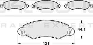 Akebono AN-4344WKE - Kit pastiglie freno, Freno a disco autozon.pro